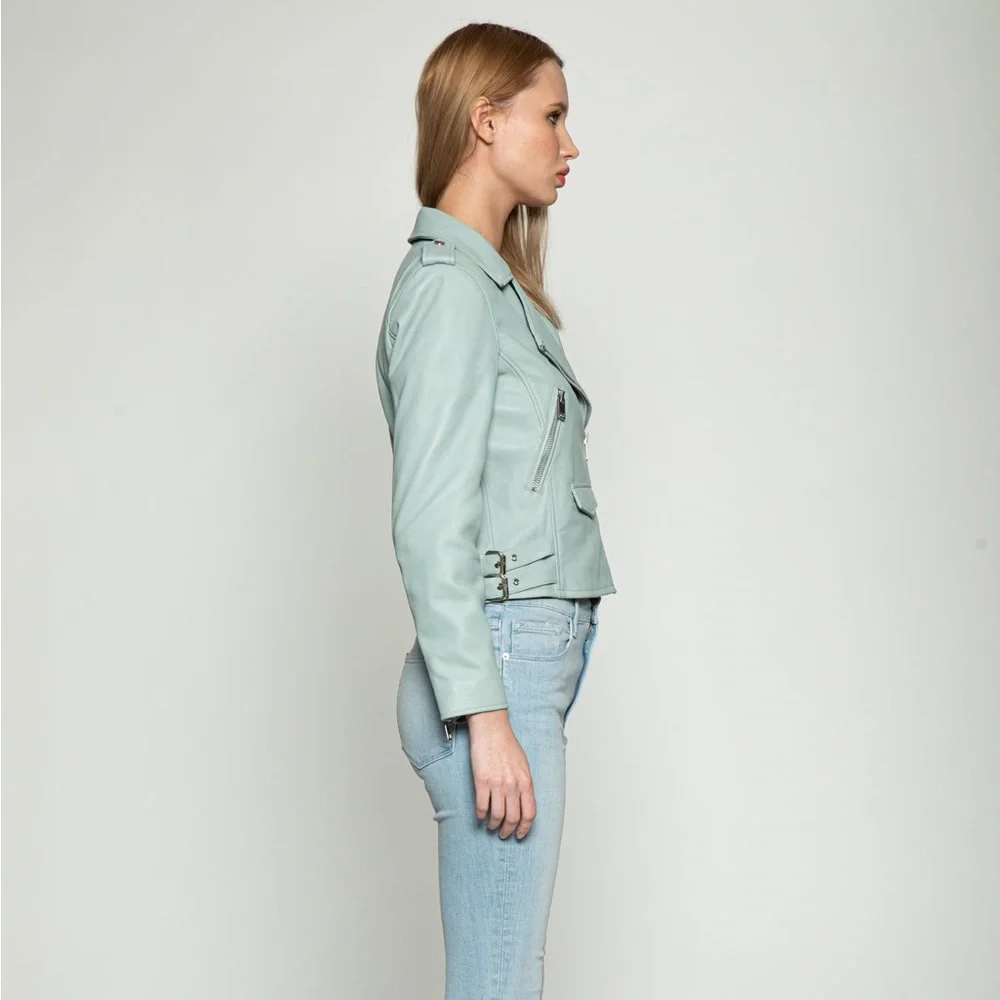 Walter Baker Leather Biker Jacket S - Picture 4 of 13